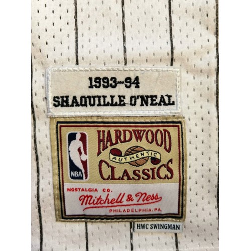 Men's Orlando Magic Shaquille O'Neal #32 Throwback White 93-94 Hardwood Classics Jersey
