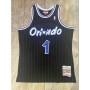 Men's Orlando Magic Anfernee Hardaway #1 Throwback Black 94-95 Hardwood Classics Jersey