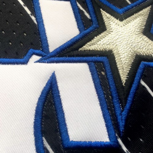 Men's Orlando Magic Anfernee Hardaway #1 Throwback Black 94-95 Hardwood Classics Jersey