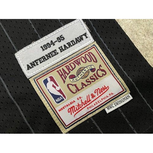 Men's Orlando Magic Anfernee Hardaway #1 Throwback Black 94-95 Hardwood Classics Jersey