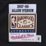 Men's Philadelphia 76ers Allen Iverson #3 Throwback Black 1997-98 Hardwood Classics Jersey Men's Philadelphia 76ers Allen Iverson #3 Throwback Black 1997-98 Hardwood Classics Jersey