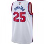 Men's Philadelphia 76ers Ben Simmons #25 White Hardwood Classics Finished Swingman Jersey Men's Philadelphia 76ers Ben Simmons #25 White Hardwood Classics Finished Swingman Jersey