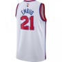 Men's Philadelphia 76ers Joel Embiid #21 White Hardwood Classics Finished Swingman Jersey Men's Philadelphia 76ers Joel Embiid #21 White Hardwood Classics Finished Swingman Jersey
