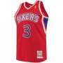Men's Philadelphia 76ers Allen Iverson #3 Throwback Red Hardwood Classics Jersey Men's Philadelphia 76ers Allen Iverson #3 Throwback Red Hardwood Classics Jersey