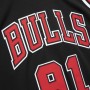 Men's Chicago Bulls Dennis Rodman #91 Throwback Black 97-98 Hardwood Classics Swingman Jersey