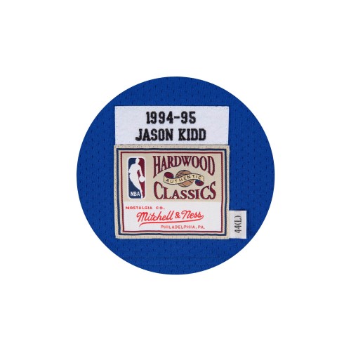 Men's Dallas Mavericks Jason Kidd #5 Throwback Blue 1994-95 Hardwood Classics Jersey