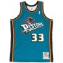 Men's Detroit Pistons Grant Hill #33 Throwback Blue 98-99 Hardwood Classics Swingman Jersey
