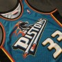 Men's Detroit Pistons Grant Hill #33 Throwback Blue 98-99 Hardwood Classics Swingman Jersey