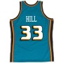 Men's Detroit Pistons Grant Hill #33 Throwback Blue 98-99 Hardwood Classics Swingman Jersey