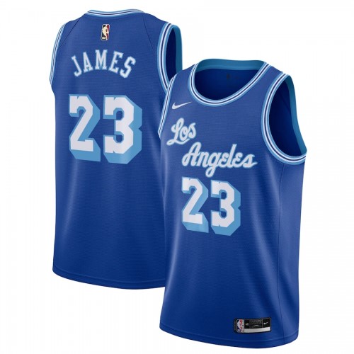 Men's Los Angeles Lakers LeBron James #23 Nike Blue 20/21 Swingman Jersey - Classic Edition Men's Los Angeles Lakers LeBron James #23 Nike Blue 20/21 Swingman Jersey - Classic Edition