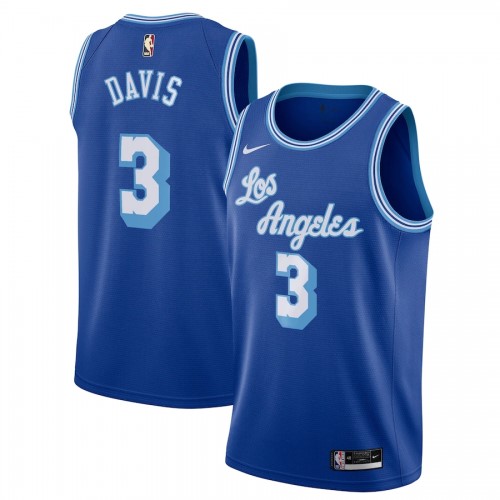 Men's Los Angeles Lakers Anthony Davis #3 Nike Blue 20/21 Swingman Jersey - Classic Edition Men's Los Angeles Lakers Anthony Davis #3 Nike Blue 20/21 Swingman Jersey - Classic Edition