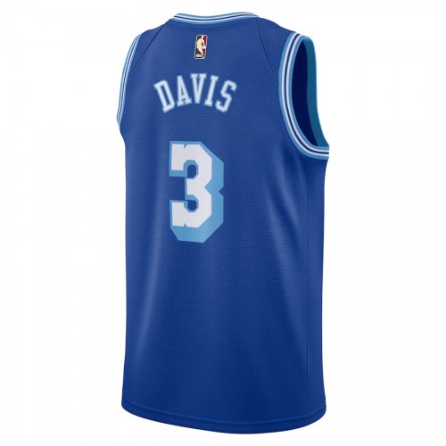 Men's Los Angeles Lakers Anthony Davis #3 Nike Blue 20/21 Swingman Jersey - Classic Edition Men's Los Angeles Lakers Anthony Davis #3 Nike Blue 20/21 Swingman Jersey - Classic Edition