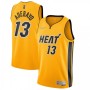 Men's Miami Heat Bam Adebayo #13 Nike Yellow 20/21 Swingman Jersey - Earned Edition Men's Miami Heat Bam Adebayo #13 Nike Yellow 20/21 Swingman Jersey - Earned Edition