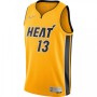 Men's Miami Heat Bam Adebayo #13 Nike Yellow 20/21 Swingman Jersey - Earned Edition Men's Miami Heat Bam Adebayo #13 Nike Yellow 20/21 Swingman Jersey - Earned Edition