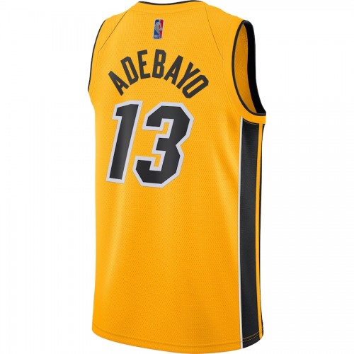 Men's Miami Heat Bam Adebayo #13 Nike Yellow 20/21 Swingman Jersey - Earned Edition Men's Miami Heat Bam Adebayo #13 Nike Yellow 20/21 Swingman Jersey - Earned Edition