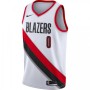 Men's Portland Trail Blazers Damian Lillard #0 Nike White Swingman Jersey - Association Edition Men's Portland Trail Blazers Damian Lillard #0 Nike White Swingman Jersey - Association Edition