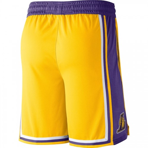 Men's Los Angeles Lakers Nike Yellow NBA Swingman Short - Icon Edition Men's Los Angeles Lakers Nike Yellow NBA Swingman Short - Icon Edition