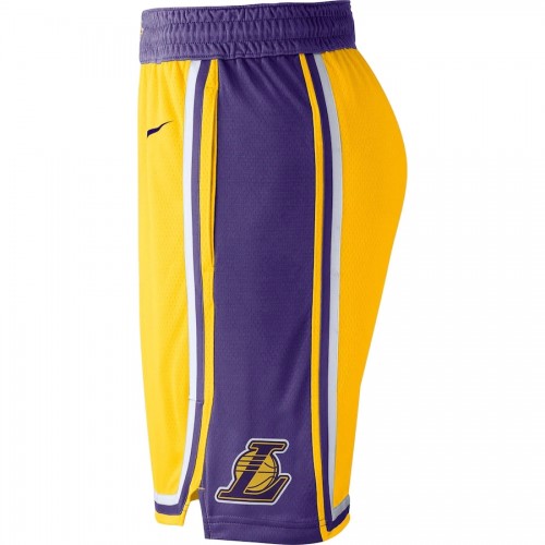 Men's Los Angeles Lakers Nike Yellow NBA Swingman Short - Icon Edition Men's Los Angeles Lakers Nike Yellow NBA Swingman Short - Icon Edition