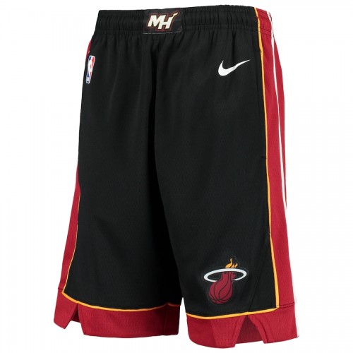 Men's Miami Heat Nike Black 2020/21 Swingman Shorts - Icon Edition Men's Miami Heat Nike Black 2020/21 Swingman Shorts - Icon Edition