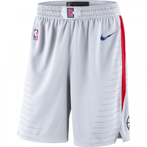 Men's LA Clippers Nike White/Red 202021 Performance Swingman Shorts - Association Edition Men's LA Clippers Nike White/Red 202021 Performance Swingman Shorts - Association Edition