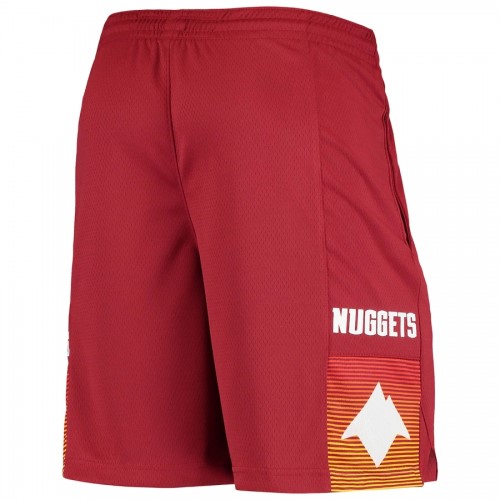 Men's Denver Nuggets Nike Red 2020/21 Swingman Shorts - City Edition Men's Denver Nuggets Nike Red 2020/21 Swingman Shorts - City Edition