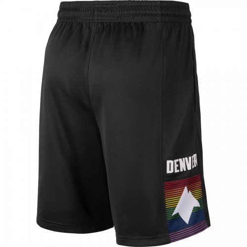 Men's Denver Nuggets Nike Black 2019/20 Swingman Shorts - City Edition Men's Denver Nuggets Nike Black 2019/20 Swingman Shorts - City Edition