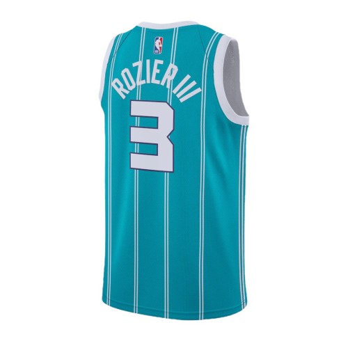 Men's Charlotte Hornets Terry Rozier #3 Jordan Blue Swingman NBA Jersey - Association Edition Men's Charlotte Hornets Terry Rozier #3 Jordan Blue Swingman NBA Jersey - Association Edition