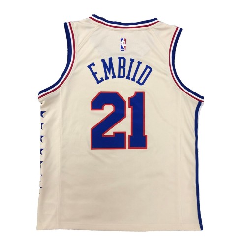 Men's Philadelphia 76ers Joel Embiid #21 Nike 2021 Swingman Jersey - Earned Edition