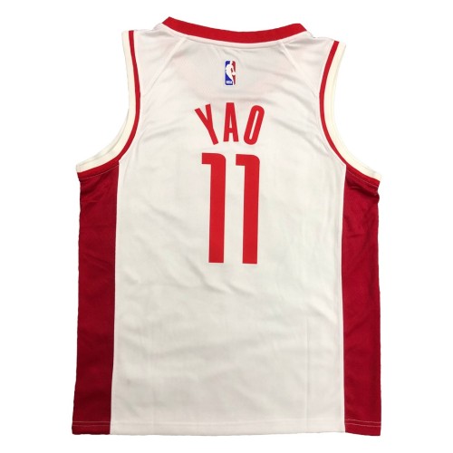 Men's Houston Rockets Yao Ming #11 Nike White Swingman Jersey - Association Edition Men's Houston Rockets Yao Ming #11 Nike White Swingman Jersey - Association Edition