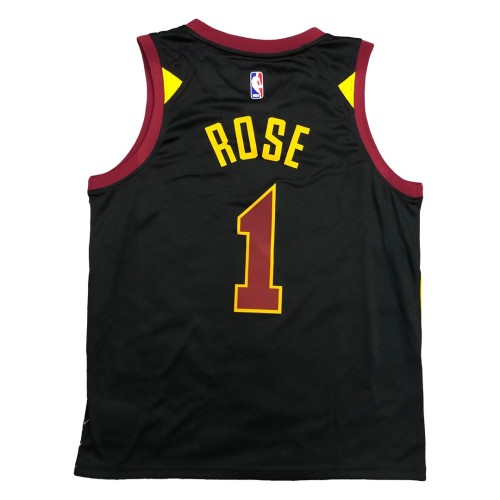 Men's Cleveland Cavaliers Derrick Rose #1 Jordan Black Swingman Jersey - Statement Edition Men's Cleveland Cavaliers Derrick Rose #1 Jordan Black Swingman Jersey - Statement Edition