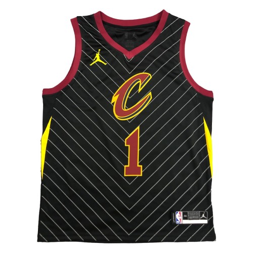 Men's Cleveland Cavaliers Derrick Rose #1 Jordan Black Swingman Jersey - Statement Edition Men's Cleveland Cavaliers Derrick Rose #1 Jordan Black Swingman Jersey - Statement Edition
