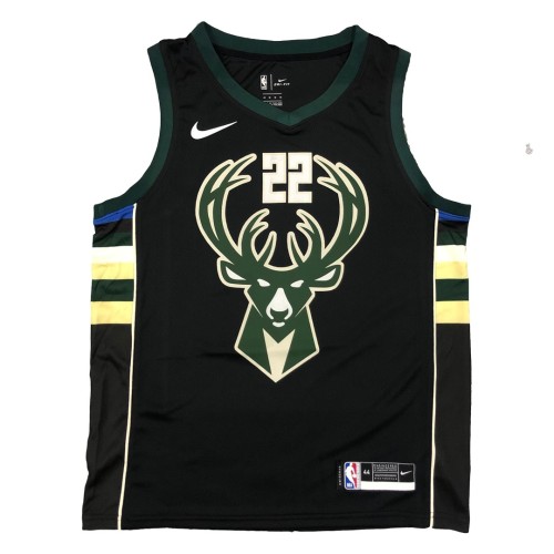 Men's Milwaukee Bucks Khris Middleton #22 Nike Black Swingman Jersey - Statement Edition Men's Milwaukee Bucks Khris Middleton #22 Nike Black Swingman Jersey - Statement Edition