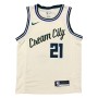 Men's Milwaukee Bucks Jrue Holiday #21 Nike White Cream Swingman Jersey - City Edition Men's Milwaukee Bucks Jrue Holiday #21 Nike White Cream Swingman Jersey - City Edition
