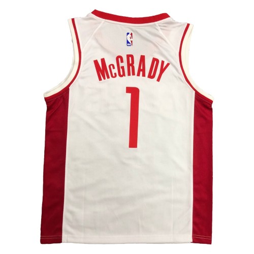 Men's Houston Rockets Tracy McGrady #1 Nike White Swingman Jersey - Association Edition Men's Houston Rockets Tracy McGrady #1 Nike White Swingman Jersey - Association Edition