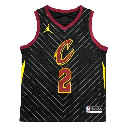 Men's Cleveland Cavaliers Kyrie Irving #2 Jordan Black Swingman Jersey - Statement Edition Men's Cleveland Cavaliers Kyrie Irving #2 Jordan Black Swingman Jersey - Statement Edition