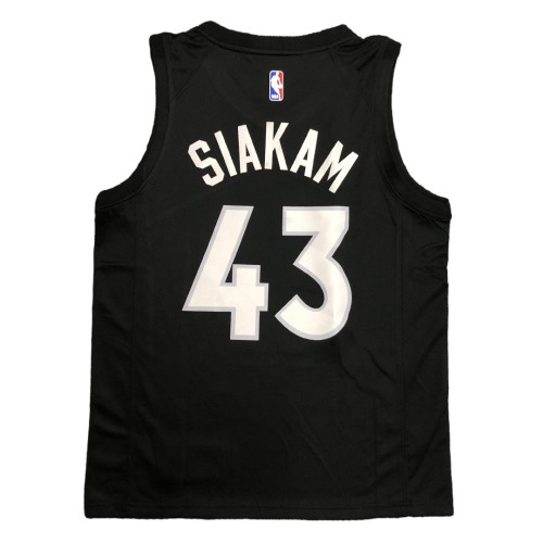 Men's Toronto Raptors Pascal Siakam #43 Nike Black&Purple 2021 Swingman NBA Jersey - Earned Edition Men's Toronto Raptors Pascal Siakam #43 Nike Black&Purple 2021 Swingman NBA Jersey - Earned Edition
