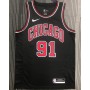 Men's Chicago Bulls Dennis Rodman #91 Nike Black Swingman Jersey - Statement Edition Men's Chicago Bulls Dennis Rodman #91 Nike Black Swingman Jersey - Statement Edition