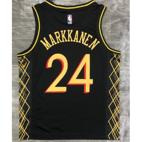 Men's Chicago Bulls Lauri Markkanen #24 Nike Black 2020/21 Swingman Jersey - City Edition Men's Chicago Bulls Lauri Markkanen #24 Nike Black 2020/21 Swingman Jersey - City Edition