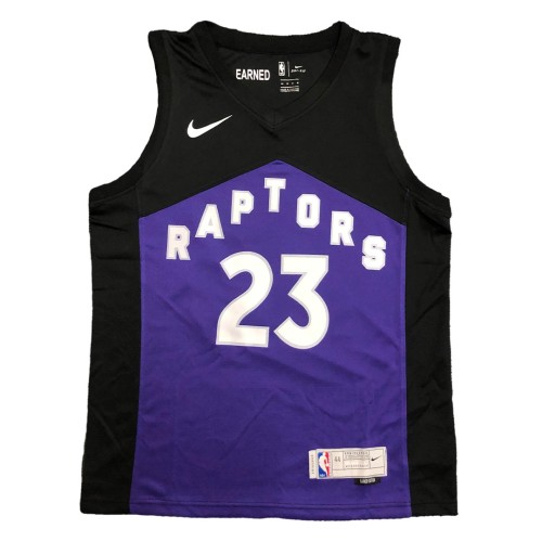 Men's Toronto Raptors Fred VanVleet #23 Nike Black&Purple 2021 Swingman Jersey - Earned Edition Men's Toronto Raptors Fred VanVleet #23 Nike Black&Purple 2021 Swingman Jersey - Earned Edition