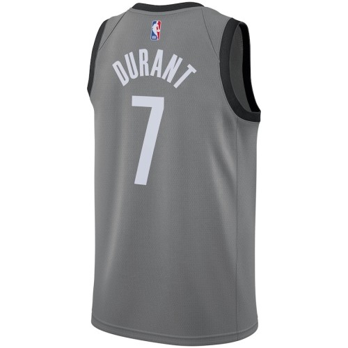 Men's Brooklyn Nets Kevin Durant #7 Nike Gray 2020/21 Swingman Jersey - Statement Edition Men's Brooklyn Nets Kevin Durant #7 Nike Gray 2020/21 Swingman Jersey - Statement Edition