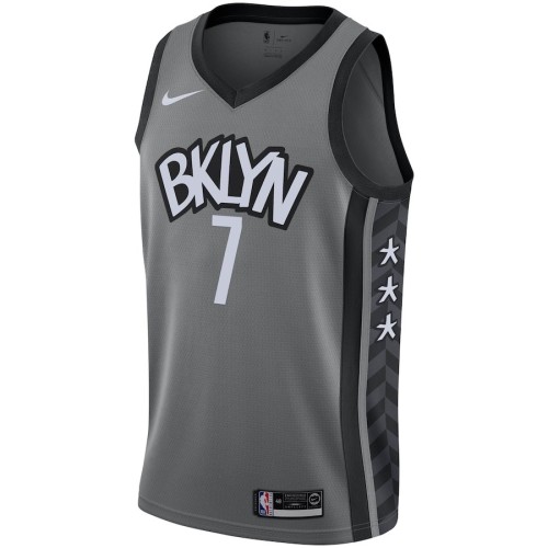 Men's Brooklyn Nets Kevin Durant #7 Nike Gray 2020/21 Swingman Jersey - Statement Edition Men's Brooklyn Nets Kevin Durant #7 Nike Gray 2020/21 Swingman Jersey - Statement Edition
