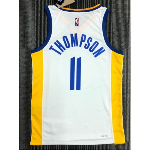 Men's Golden State Warriors Klay Thompson #11 Nike White 2021/22 Swingman Jersey - Association Edition Men's Golden State Warriors Klay Thompson #11 Nike White 2021/22 Swingman Jersey - Association Edition