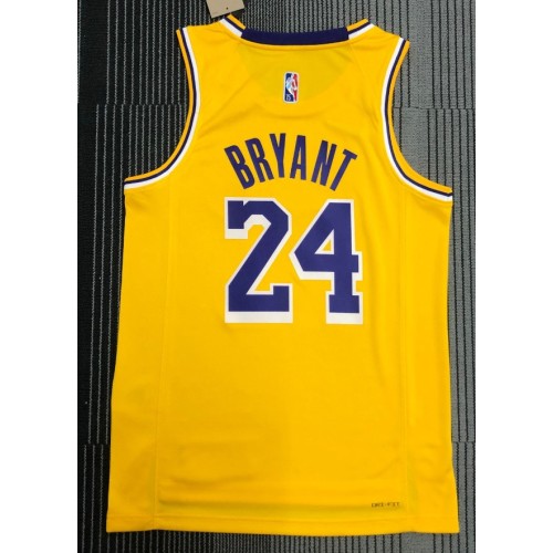 Men's Los Angeles Lakers Kobe Bryant #24 Nike Gold 2021/22 Swingman Jersey - Icon Edition
