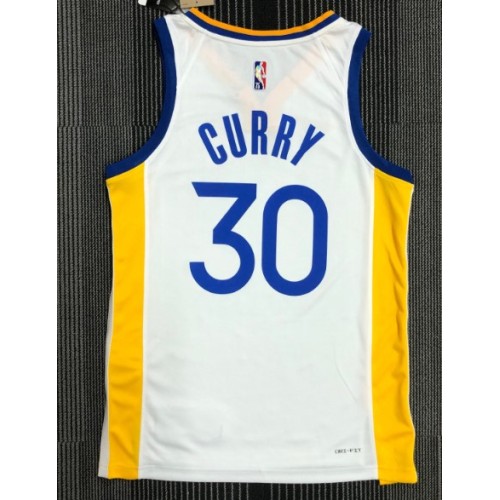 Men's Golden State Warriors Stephen Curry #30 Nike White 2021/22 Swingman Jersey - Association Edition Men's Golden State Warriors Stephen Curry #30 Nike White 2021/22 Swingman Jersey - Association Edition