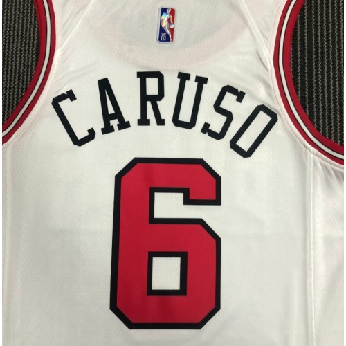 Men's Chicago Bulls Alex Caruso #6 Nike White 2021/22 Diamond Swingman NBA Jersey - Icon Edition Men's Chicago Bulls Alex Caruso #6 Nike White 2021/22 Diamond Swingman NBA Jersey - Icon Edition