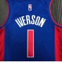 Men's Detroit Pistons Allen Iverson #1 Nike Blue 2021/22 Swingman NBA Jersey - Icon Edition Men's Detroit Pistons Allen Iverson #1 Nike Blue 2021/22 Swingman NBA Jersey - Icon Edition