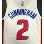 Men's Detroit Pistons Cade Cunningham #2 Nike White 2021/22 Swingman NBA Jersey - Icon Edition Men's Detroit Pistons Cade Cunningham #2 Nike White 2021/22 Swingman NBA Jersey - Icon Edition