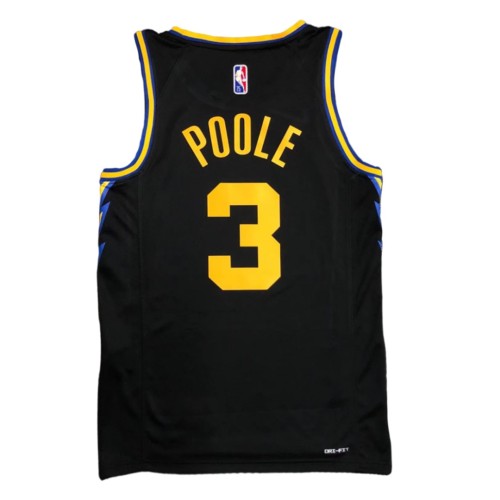 Men's Golden State Warriors Jordan Poole #3 Black 2021/22 Swingman Jersey - City Edition Men's Golden State Warriors Jordan Poole #3 Black 2021/22 Swingman Jersey - City Edition