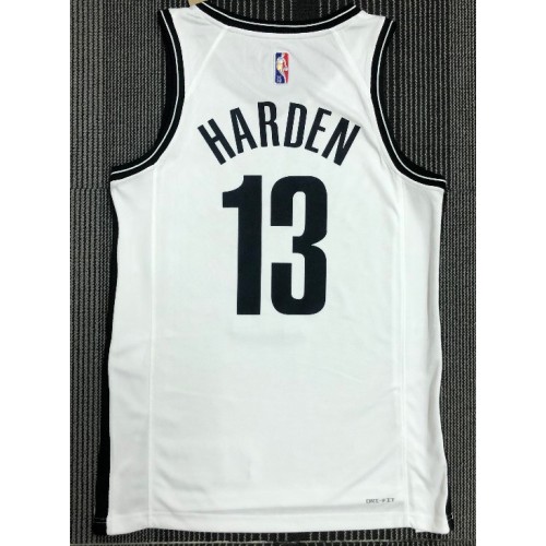 Men's Brooklyn Nets James Harden #13 Nike White 2021 Swingman NBA Jersey - Icon Edition Men's Brooklyn Nets James Harden #13 Nike White 2021 Swingman NBA Jersey - Icon Edition
