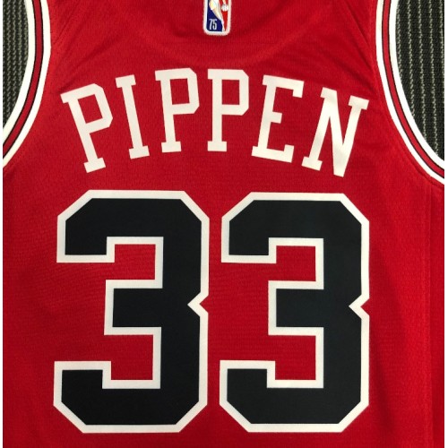 Men's Chicago Bulls Scottie Pippen #33 Nike Red 2021 Swingman NBA Jersey - Icon Edition Men's Chicago Bulls Scottie Pippen #33 Nike Red 2021 Swingman NBA Jersey - Icon Edition